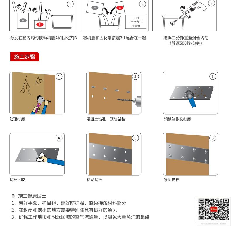 包钢东坡粘钢加固施工过程